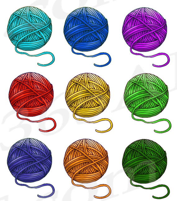Garn Clipart Clipart Hakeln Clipart Garn Kugel Clipart Etsy