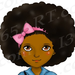 Little Black Girl Clipart