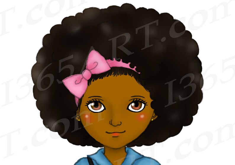Little Black Girl Clipart