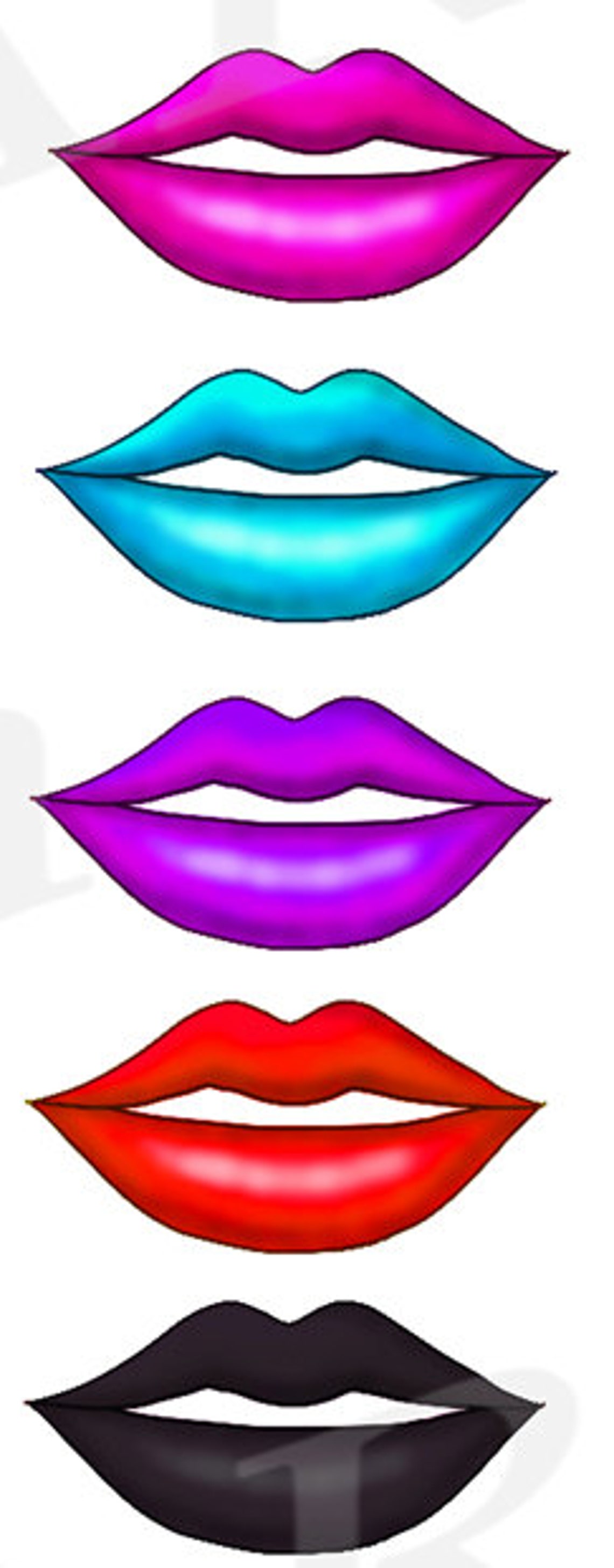 Buy 3 Get 1 Free Lips Clipart Lips Clip art Lips PNG | Etsy