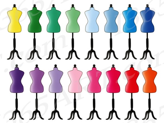 Buy 3 Get 1 Free Mannequin Clipart, Dressform Clip Art, Dress Forms,  Dressmaker, Fashion Designer, Sewing Stitching, Planner PNG, Commercial -   Israel