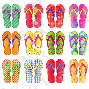 Buy 3 Get 1 Free Sandals Clip Art, Flip Flops Clip Art, Summer Sandals ...