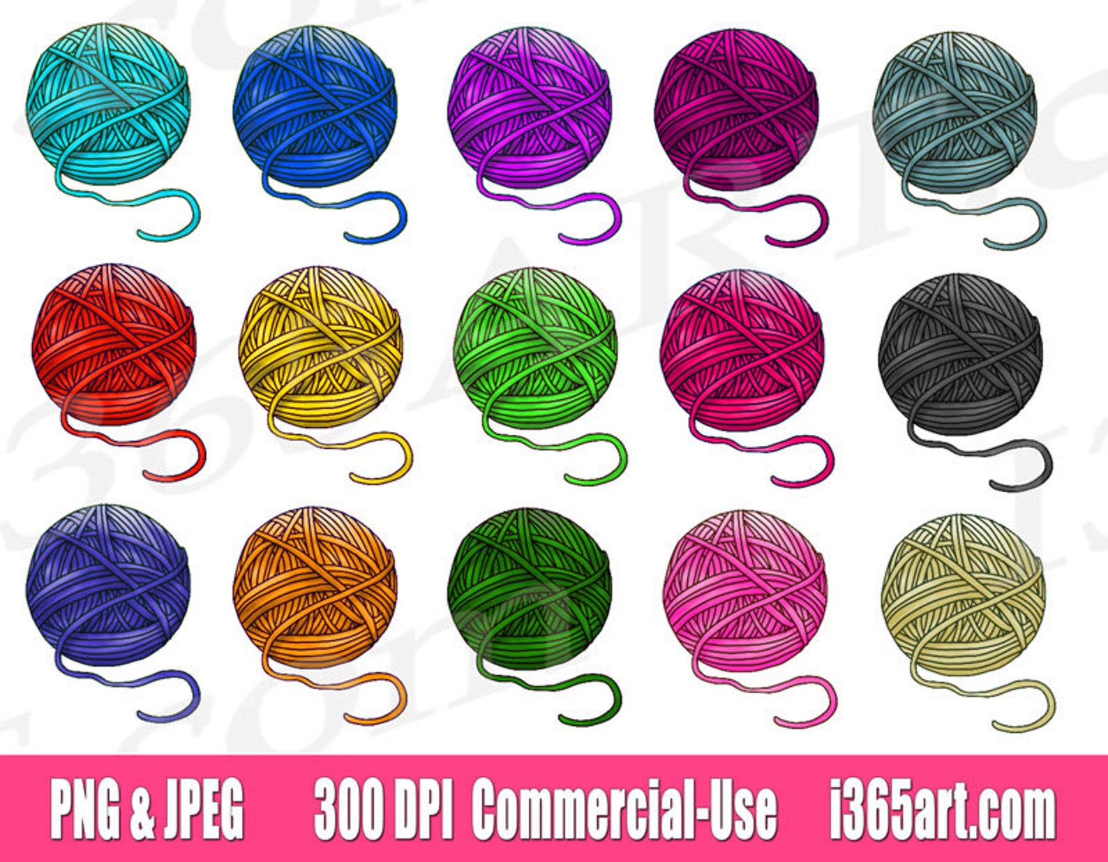 Yarn Clipart Clip art crochet clipart yarn ball clipart image 1.