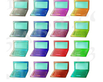 laptops clipart clip art, computer clipart, business clipart, tablet, scrapbooking, planner graphics, PNG, Commercial Download