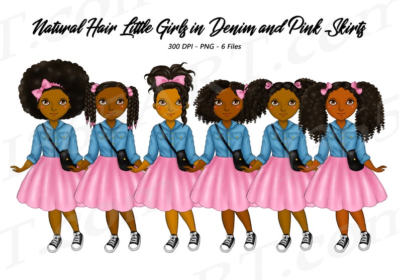 Little Black Girl Clipart