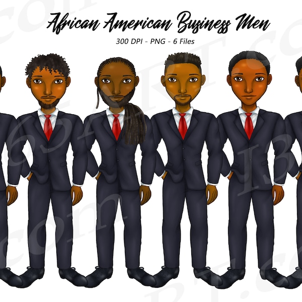 Black Man Clipart, Man Clipart, Business Men Clipart, Male Clipart, Father Clipart, African American, Boyfriend Clipart, Black Men PNG