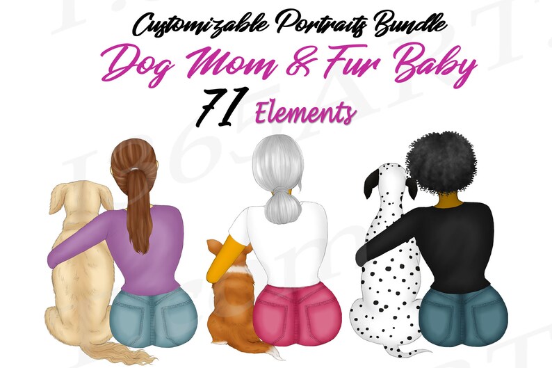 Dog Best Friends clipart