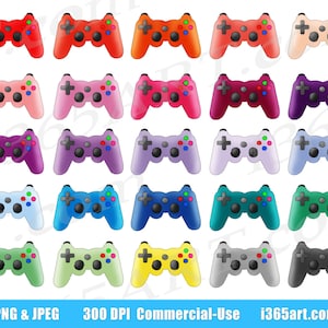 Game Controller Clipart, Gaming Clipart, Videospiele, Geek Grafiken, Erinnerung, Digitale Planer Icons, PNG, Kommerziell