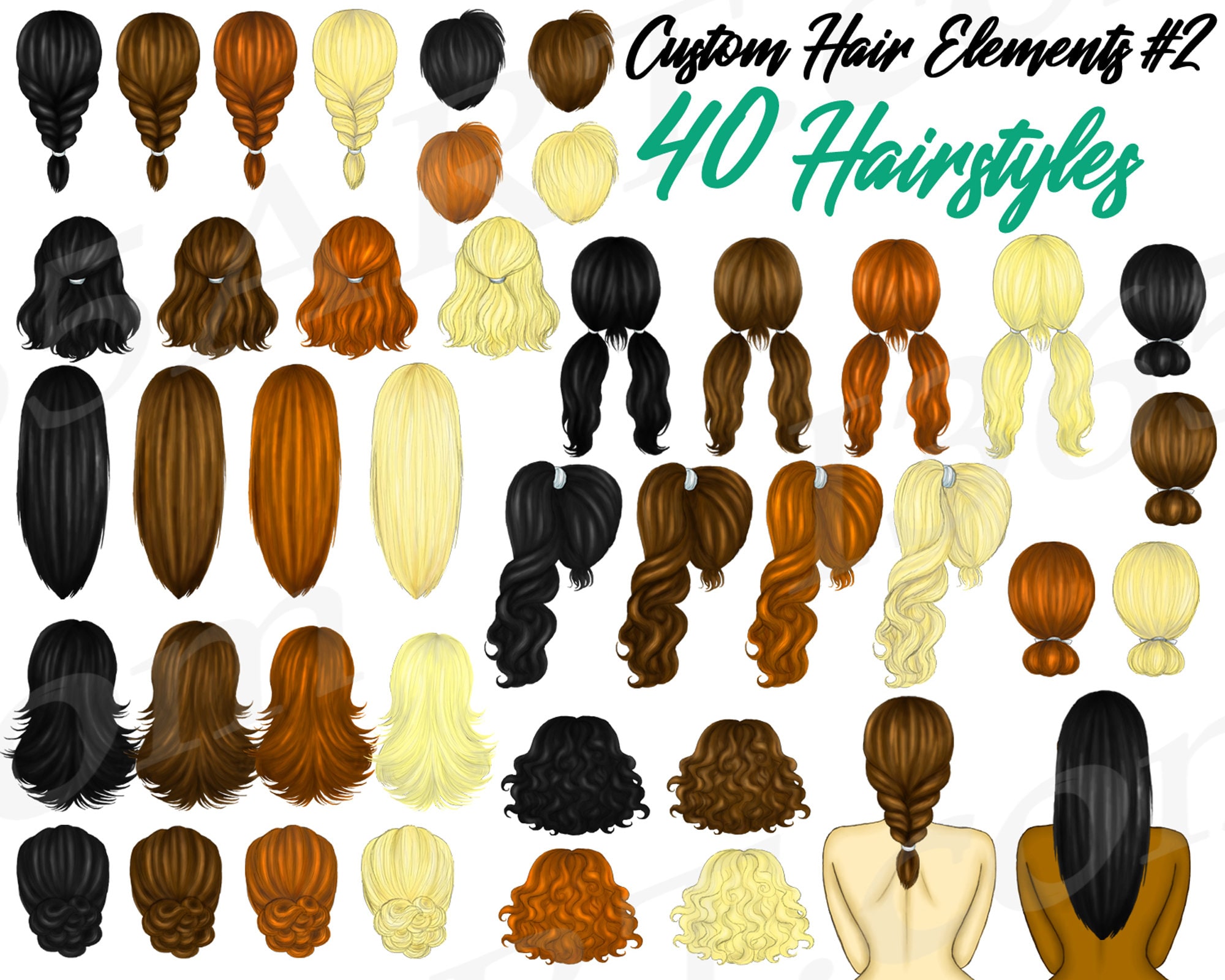 Long Hairstyles Clipart Hair Clip Art Womens Hair PNG Best - Etsy Long Hairstyles Clipart Hair Clip Art Womens Hair PNG Best - Etsy