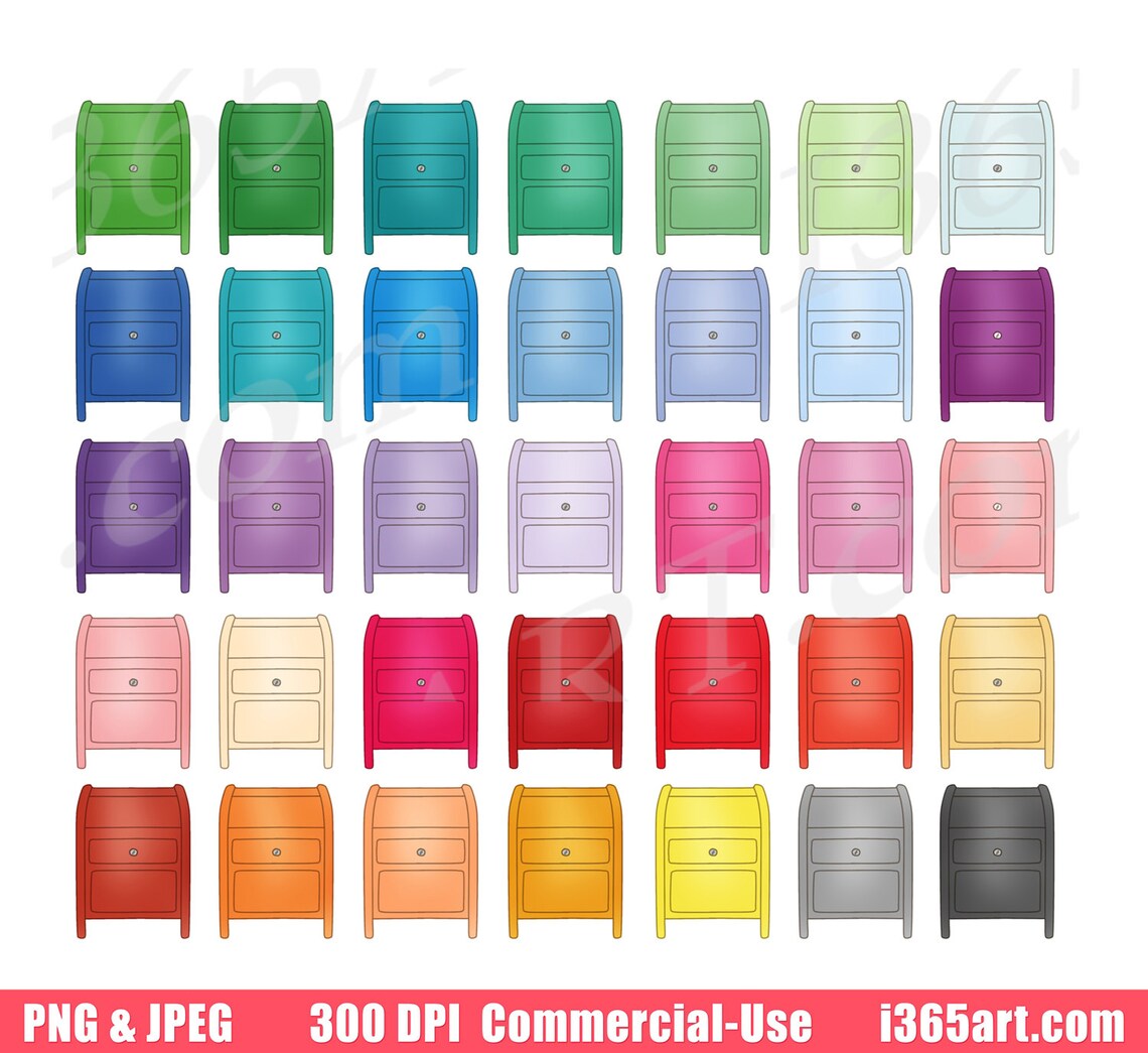 Buy 3 Get 1 Free Post Office Box Clipart Mail Box Clip Art Etsy