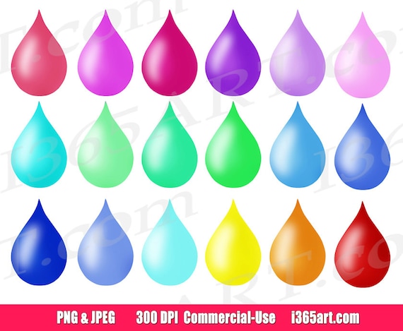 Teardrop Clipart, Raindrop Clip Art, Digital Labels, Tear Drops, Rain Drops,  Blood, Droplets, Planner Sticker, PNG, Commercial - Etsy Canada