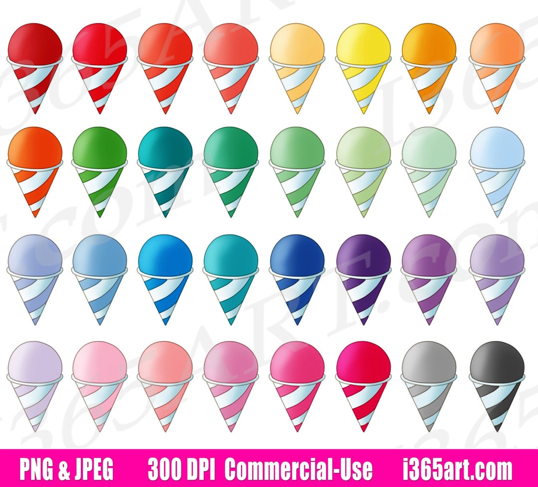 Buy 3 Get 1 Free Snow Cones Clipart, Snow Cones Clip Art, Frozen Treats ...