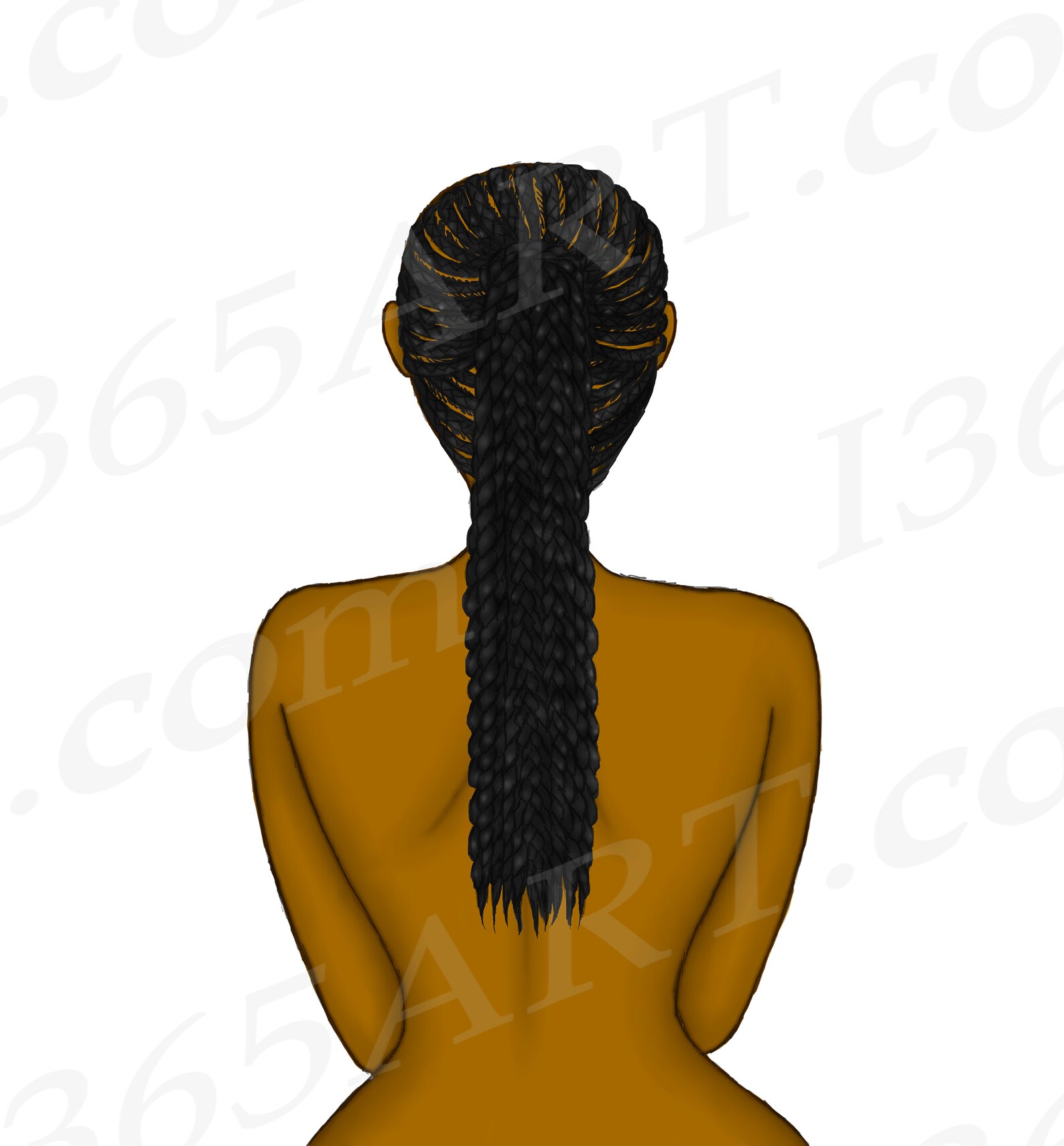 Braided Hairstyles Clipart Black Woman Hairstyles Hairstyle Etsy UK