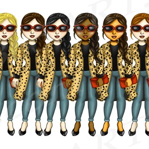 Comprar 3 Obtener 1 Leopardo gratis imprimir Divas Clipart, Otoño Chica Clipart, Otoño Chica, Curvy Chica, Moda Chica Clipart, Chica Bonita, Afroamericano imagen 2