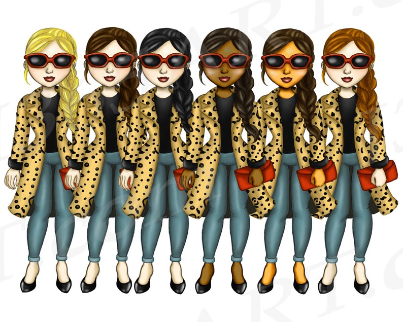 Comprar 3 Obtener 1 Leopardo gratis imprimir Divas Clipart, Otoño Chica Clipart, Otoño Chica, Curvy Chica, Moda Chica Clipart, Chica Bonita, Afroamericano imagen 2