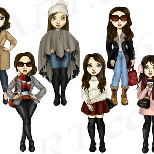 Winter Girl Clipart