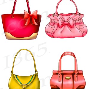 Handbag Clipart, Purse Clipart, Clip Art, Designer Bags, Fashion ...