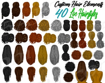 Loc Hairstyles, Natural Hairstyles, Locs, African American Hairstyle, Dreadlocks, Twists, Best Friends Clipart, Black Woman hair, Black Hair