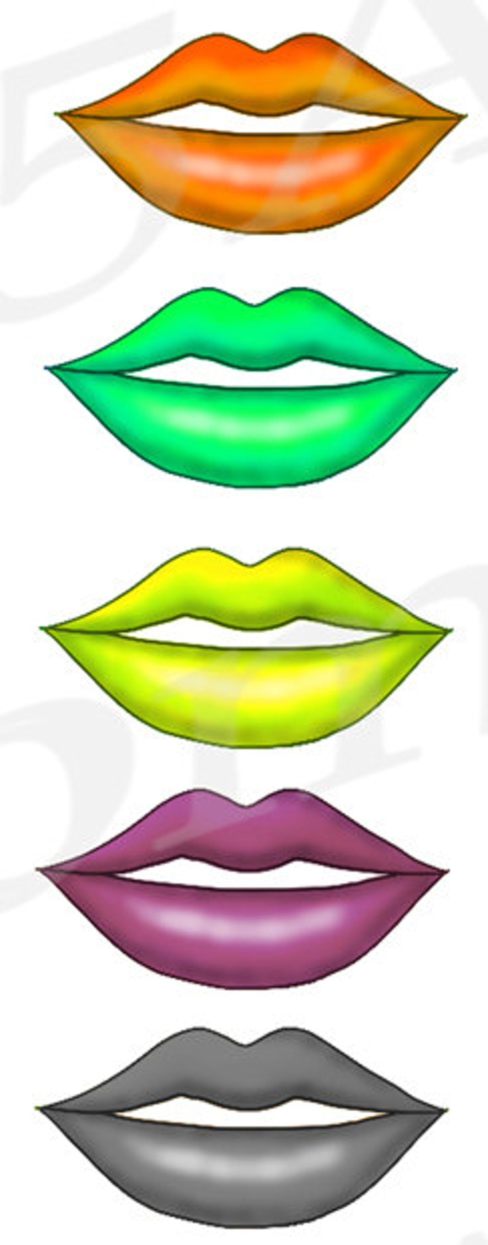 Buy 3 Get 1 Free Lips Clipart Lips Clip art Lips PNG | Etsy