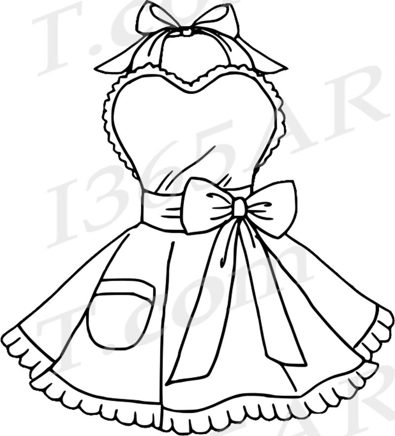 Apron Clipart Clip Art Cute Aprons Bridal Clipart Wedding Etsy