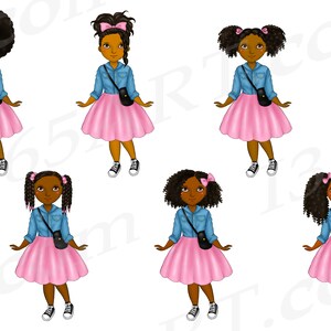 Little Black Girl Clipart