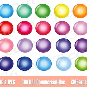 Clipart di bolle, Clip art di bolle, Bolle di sapone, Bolle colorate, Adesivi per pianificatori, Bolle trasparenti traslucide, PNG