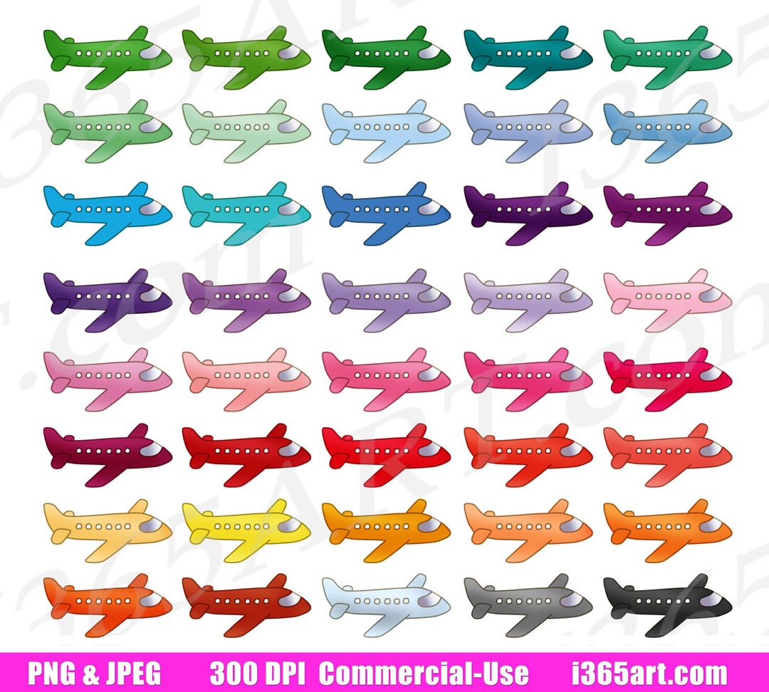 Buy 3 Get 1 Free Airplane Clipart, Plane Clip Art, Airline Jets ...