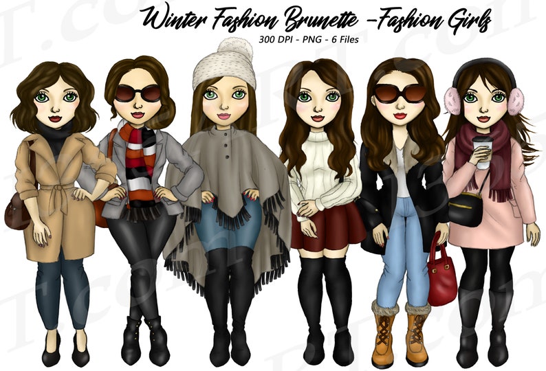 Winter Girl Clipart