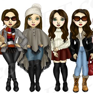 Winter Girl Clipart