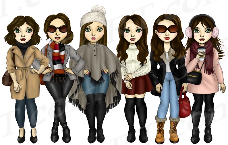 Winter Girl Clipart