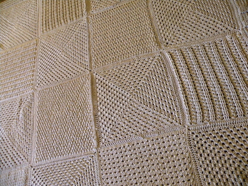 Coperta fatta a mano all'uncinetto, coperta per nonna, stile maglione, regalo per interni ed esterni, da viaggio, per divano, letto, reclinabile, decorazione per soggiorno e camera da letto, 99 x 99