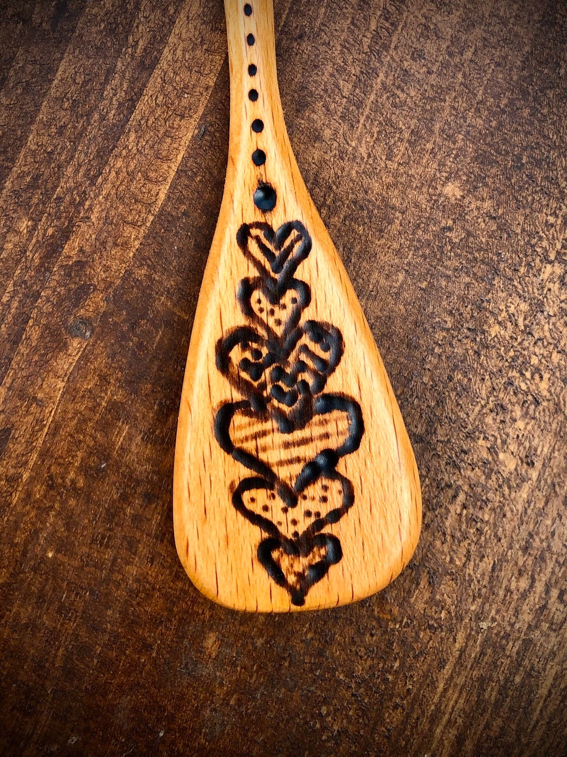 Love Heart Design Canoe Paddle Keychain Etsy