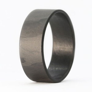 Men&#39;s Carbon Fiber Wedding Ring, Camouflage Ring, Carbon Fiber Wedding Band- The Ranger