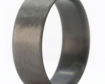 Black Carbon Fiber Rings, Ultralight Carbon Fiber Wedding Band, Men's Carbon Fiber Wedding Ring- The Sleek Ultralight