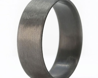 Black Carbon Fiber Rings, Ultralight Carbon Fiber Wedding Band, Men's Carbon Fiber Wedding Ring- The Sleek Ultralight