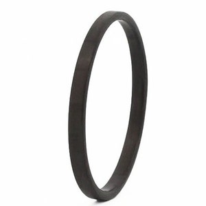 Black Stacking Ring, Carbon Fiber Ring, Stackable Carbon Fiber Ring- The Racer Stackable