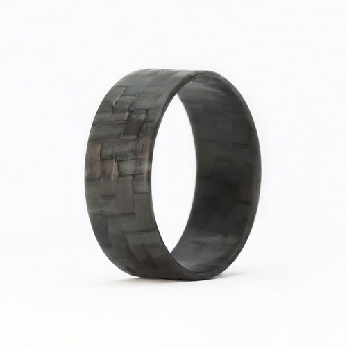 Carbon Fiber Glow Ring. Men's Carbon Fiber Wedding Ring. Etsy