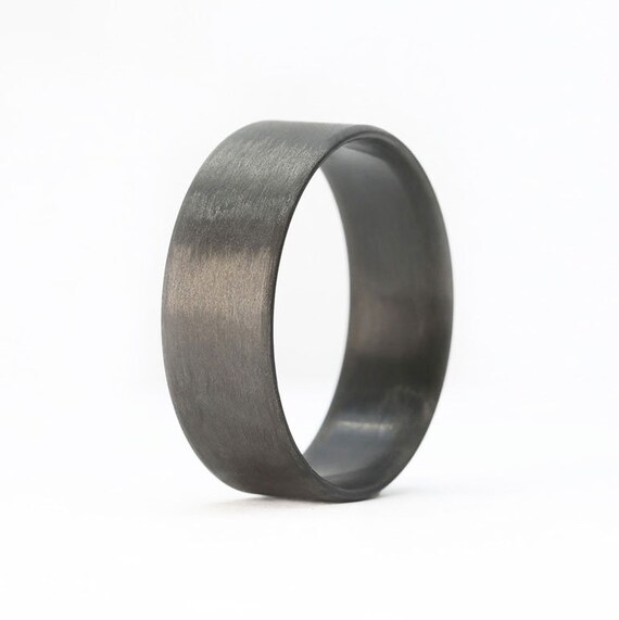 de fibra de carbono negro anillo de fibra de - Etsy España