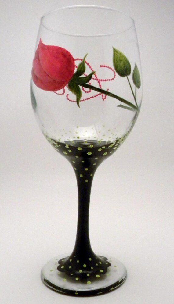 rose shaped wine glasses