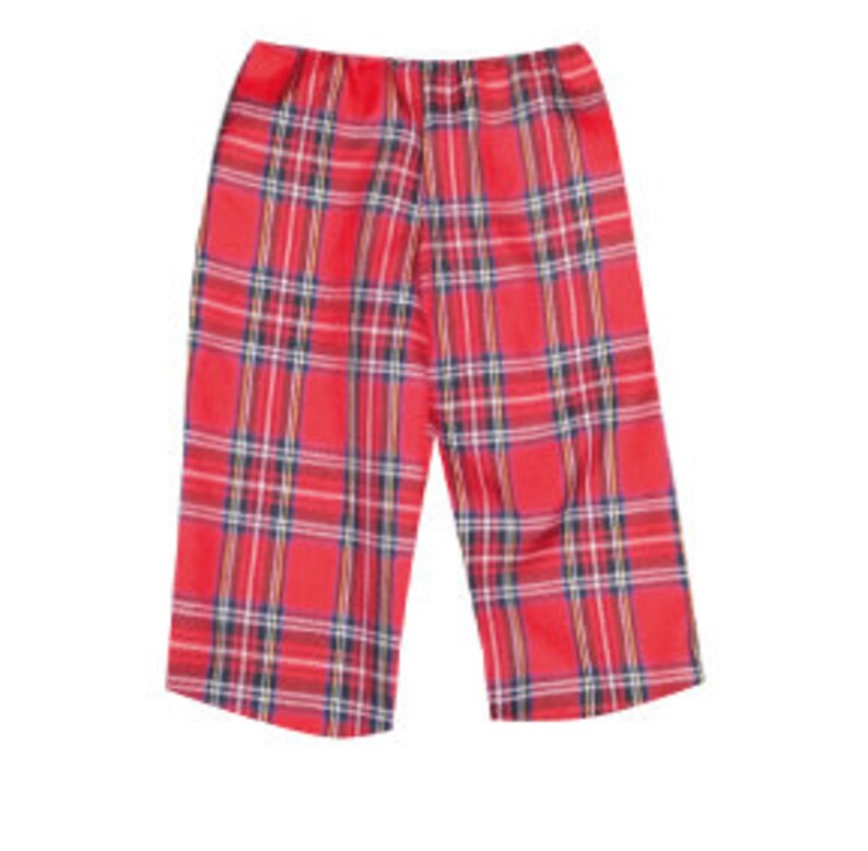 Pretty Disturbia babies tartan cropped red trousers punk grunge