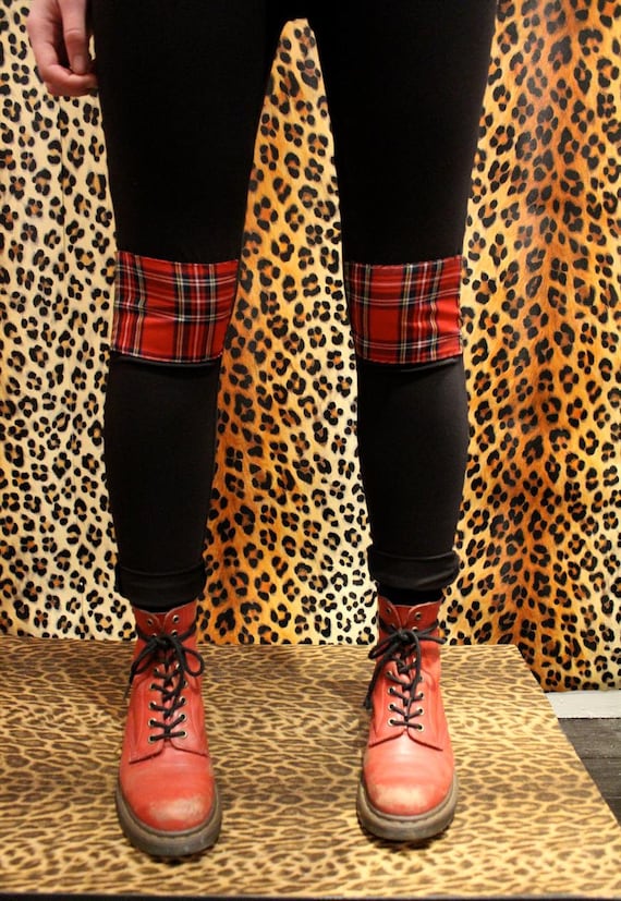 Christmas plaid tights cheap
