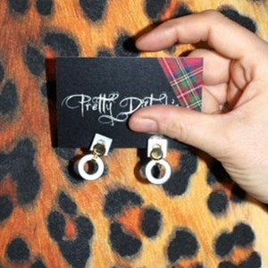 Handmade Pretty Disturbia Metal Industrial Clip On Earrings