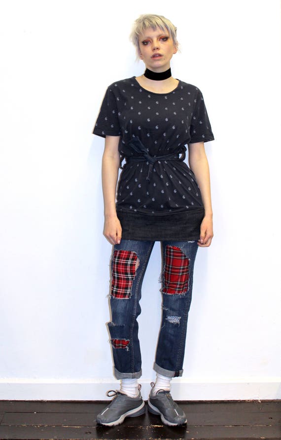 tartan jeans punk