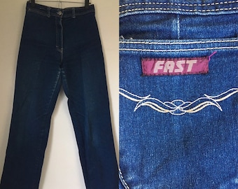vintage 70&#39;s/80&#39;s FAST BLUE JEANS - medium