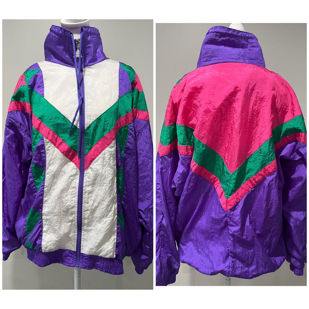Vintage 90’s COLORBLOCK WINDBREAKER - Small, Medium - Etsy