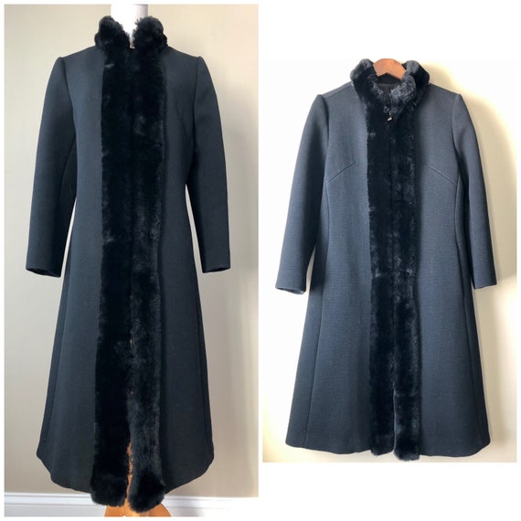 vintage 60’s STRUCTURED PRINCESS COAT - small - image 1