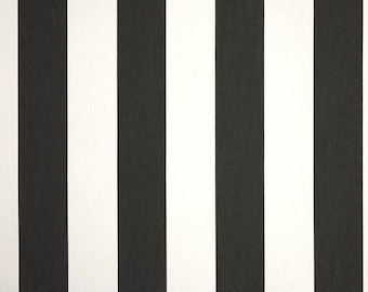 Sunbrella Cabana Classic, rayas blancas y negras, fundas de almohada, fundas de cojín en caja, tamaños personalizados, tela para exteriores, ¡solo fundas!