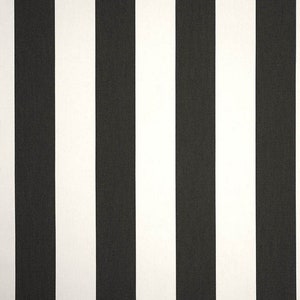 Sunbrella Cabana Classic, righe bianche e nere, federe per cuscini, federe per cuscini confezionate, misure personalizzate, tessuto per esterni, solo fodere!