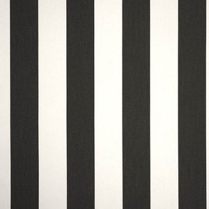 Sunbrella Cabana Classic, black and white stripes, pillow covers, boxed cushion covers, custom sizes, outdoor fabric, covers only!