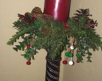 holiday candle ring christmas candle ring candle wreath evergreen candle the ring - Decorative Christmas Candle Rings holiday candle ring christmas candle ring candle wreath evergreen candle the ring - Decorative Christmas Candle Rings